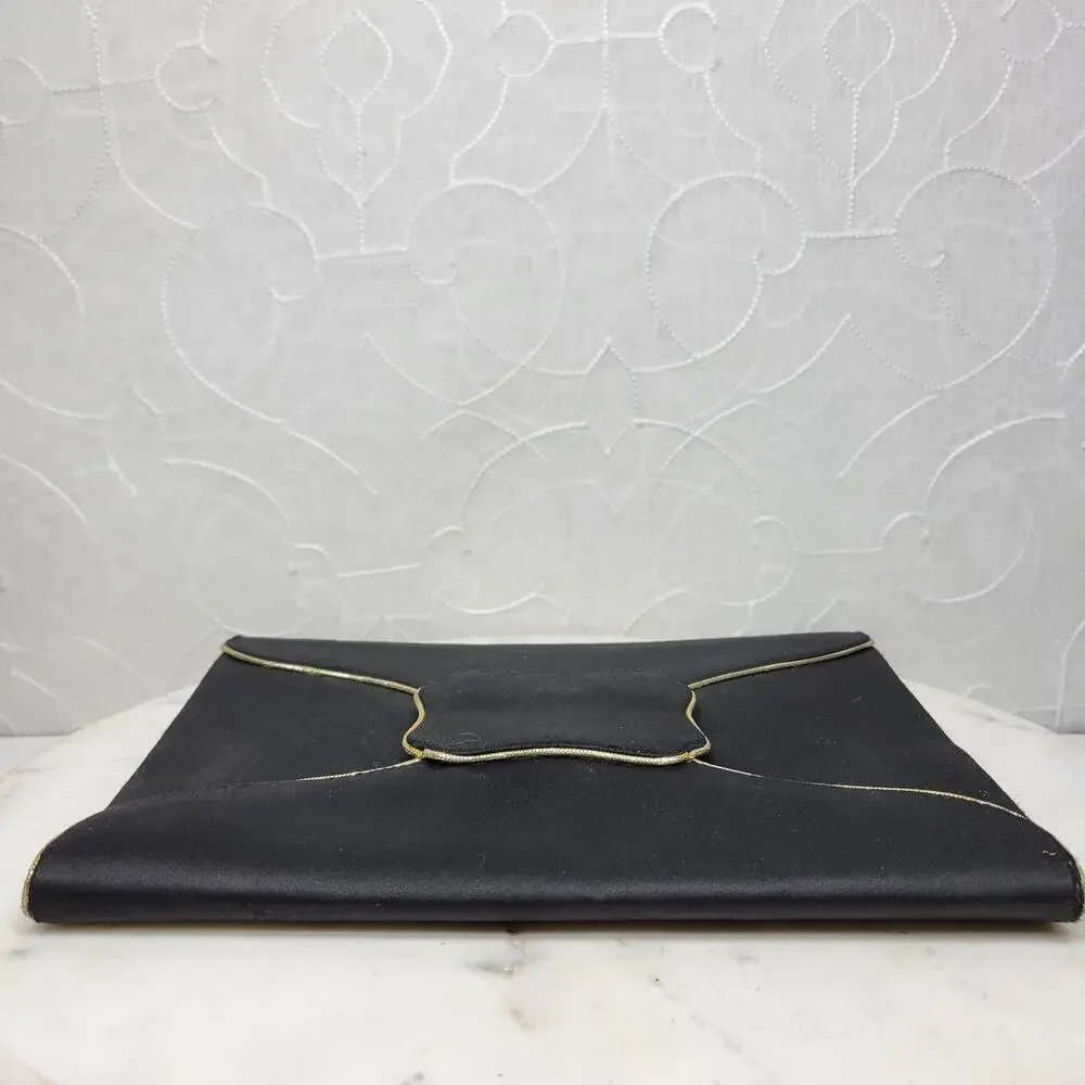 Vintage Yves Saint Laurent Silk Envelope Clutch 9
